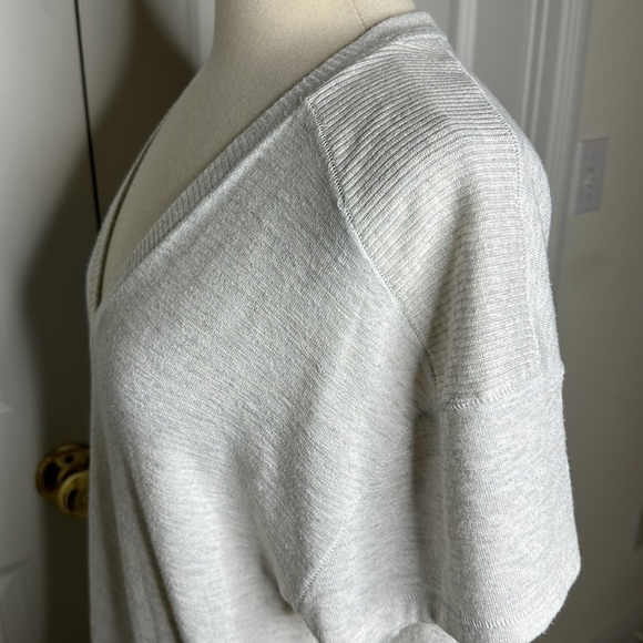Rag & Bone Light Grey Short Sleeve Top SzXL - Picture 5 of 8